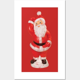 Retro Santa Claus Lawn Decoration - Distressed Posters and Art